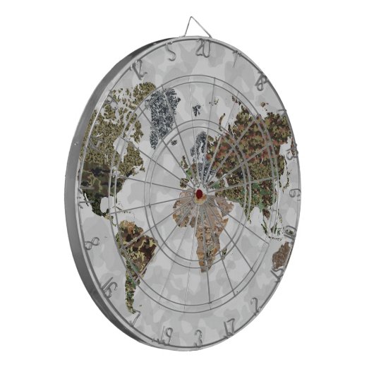 CAMO WORLD ATLAS MAP DARTBORD (Voorkant Links)
