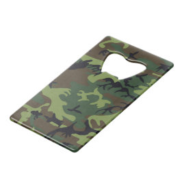 CAMOFLAGE HUNTING PATTERN CREDITKAART FLESSENOPENER