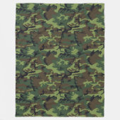 CAMOFLAGE HUNTING PATTERN FLEECE DEKEN (Voorkant)