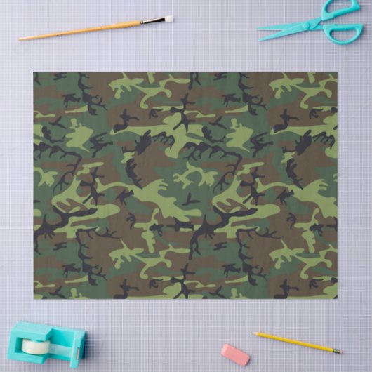 CAMOFLAGE HUNTING PATTERN TISSUEPAPIER (Craft)