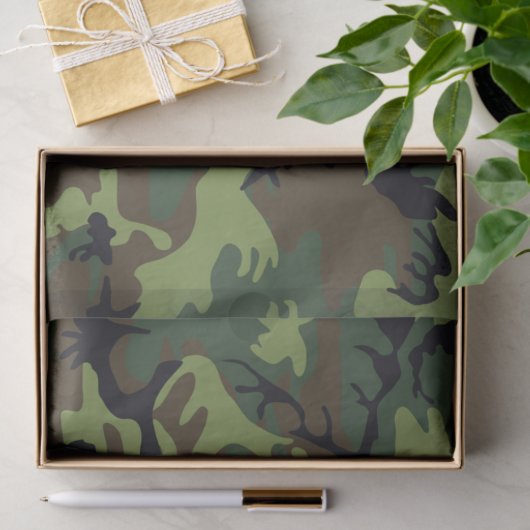 CAMOFLAGE HUNTING PATTERN TISSUEPAPIER (Geschenk)