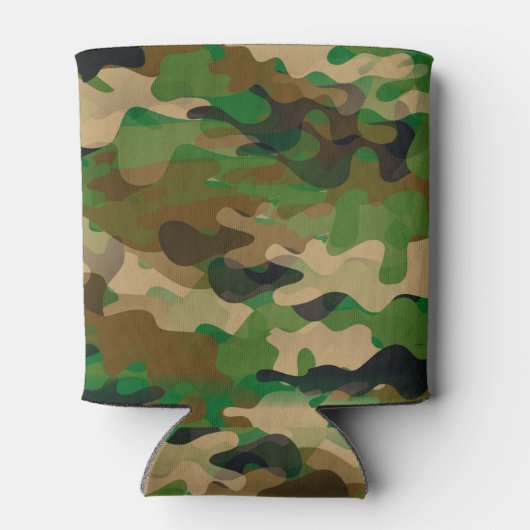 Camoflage Koelbox Groen Bruin Beige Blikjeskoeler (Achterkant)