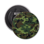 CAMOFLAUGE ARMY SOLDIER MILITAIR PATROON ONTWERP BUTTON FLESOPENER (Voorkant)