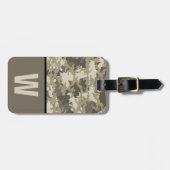 Camoflauge, Camo, Colour Block Kind Initiaal Bagagelabel (Voorkant horizontaal)