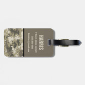 Camoflauge, Camo, Colour Block Kind Initiaal Bagagelabel (Achterkant horizontaal)