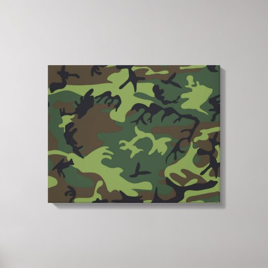 CAMOFLAUGE PATROON CANVAS AFDRUK (Voorkant)