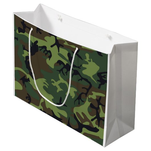 CAMOFLAUGE PATROON GROOT CADEAUZAKJE (Voorkant Gekanteld)