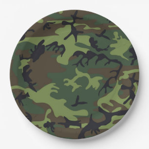 CAMOFLAUGE PATROON PAPIEREN BORDJE