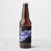 Camoflauge Snowmobiler Bier Etiket (Voorkant)
