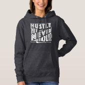 Camogie Hustle Hit & Never Quit, Gaelic Games Hoodie (Voorkant)