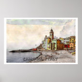 Camogli Beach, lg poster (Voorkant)