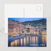 Camogli Italië - Foto van Sunset Travel Briefkaart (Voorkant / Achterkant)