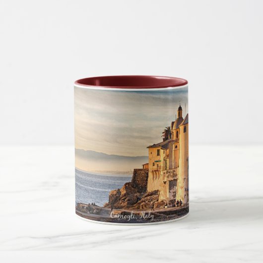 Camogli, schilderachtig foto van Italië Mok (Midden)