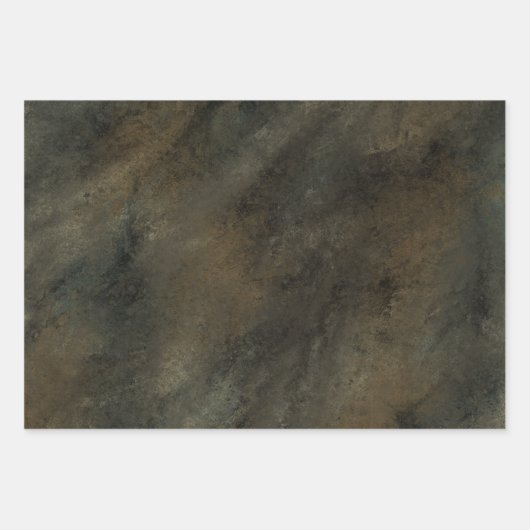 Camogroenbruine natuurlijke trendy camouflage inpakpapier vel (Voorkant 3)