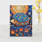 Camoilerende egel kaart (Gele Bloem)