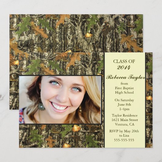 Camoklasse 2014 Afstuderen Uitnodiging (Voorkant / Achterkant)