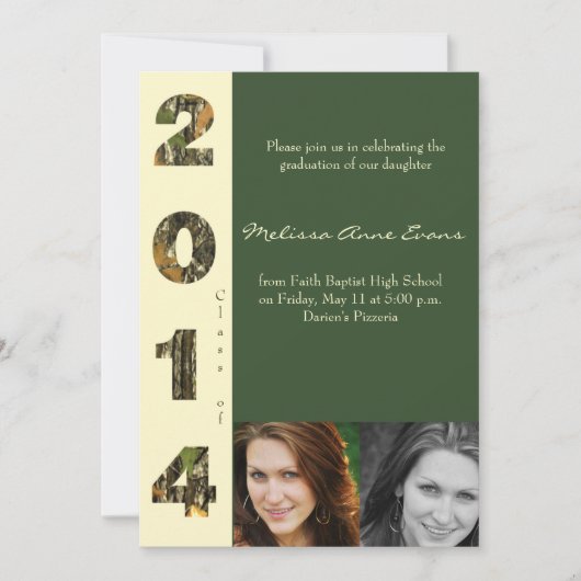 Camoklasse 2014 Afstuderen Uitnodiging (Voorkant)