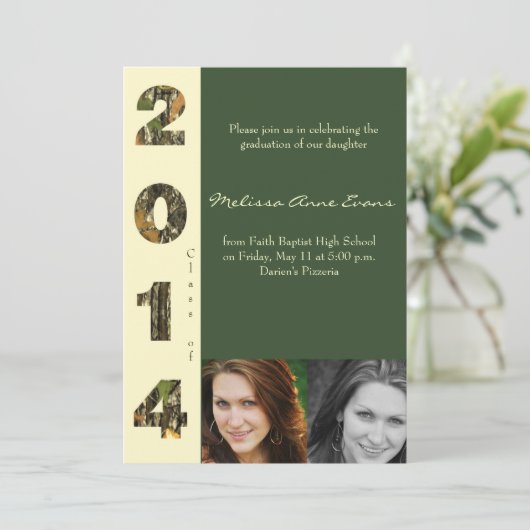 Camoklasse 2014 Afstuderen Uitnodiging (Staand voorkant)