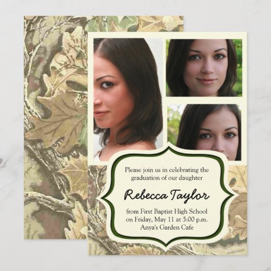 Camoklasse 2014 Afstuderen Uitnodiging (Voorkant / Achterkant)