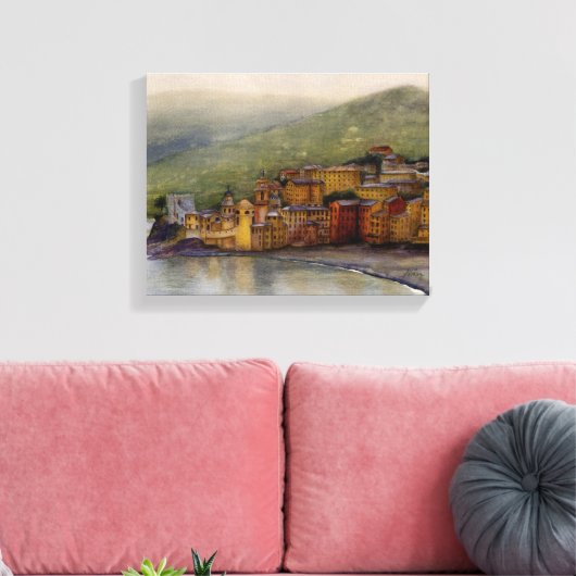 Camolgi, Italië verpakt canvas print (Insitu (Woonkamer))