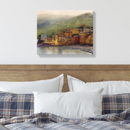Camolgi, Italië verpakt canvas print (Insitu (Slaapkamer))