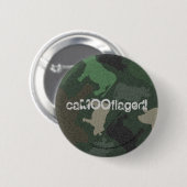 CaMOOflage Koe Collage in Groen Ronde Button 5,7 Cm (Voorkant /achterkant)