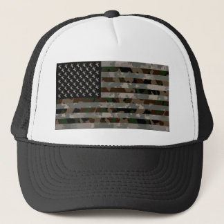 Camouflaed American Flag Trucker Pet