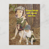 Camouflaed Hunters Briefkaart (Voorkant)