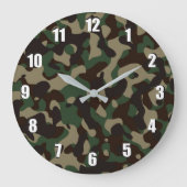Camouflaed Wall Clock Grote Klok (Voorkant)