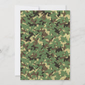 Camouflag verjaardaguitnodiging kaart (Achterkant)