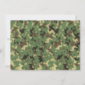 Camouflag verjaardaguitnodiging kaart (Achterkant)