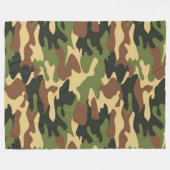 Camouflage 1 60x80 fleece deken (Voorkant (Horizontaal))