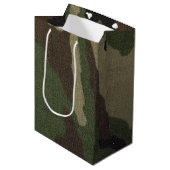 Camouflage 1 medium cadeauzakje (Voorkant Gekanteld)