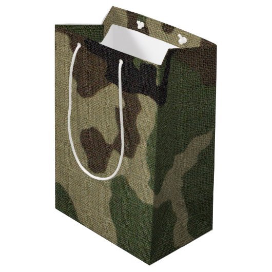 Camouflage 1 medium cadeauzakje (Achterkant Gekanteld)