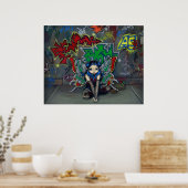 Camouflage 1 stadsproeingraffiti Kunst afdrukken Poster (Keuken)