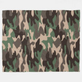 Camouflage 2 60x80 fleece deken (Voorkant (Horizontaal))