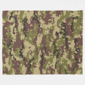 Camouflage 3 60x80 Fleece Deken (Voorkant (Horizontaal))