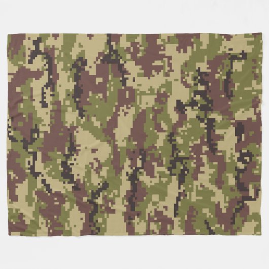 Camouflage 3 60x80 Fleece Deken (Voorkant (Horizontaal))