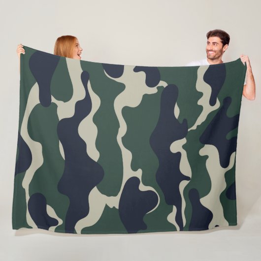 Camouflage 6 60x80 fleece deken (In situ)