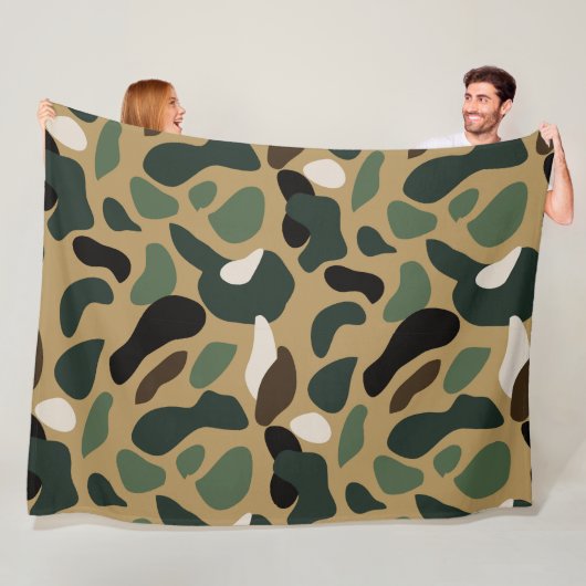 Camouflage 7 60x80 Fleece Deken (In situ)