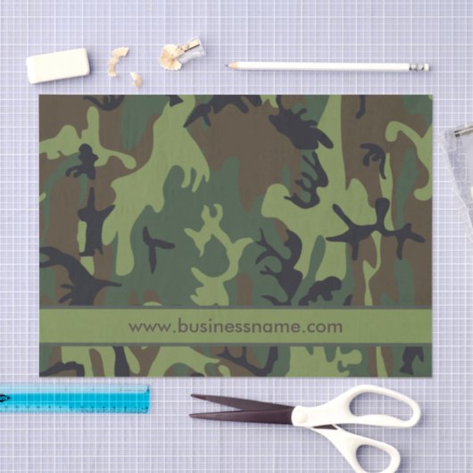 Camouflage aangepaste tekst tissuepapier (Craft)