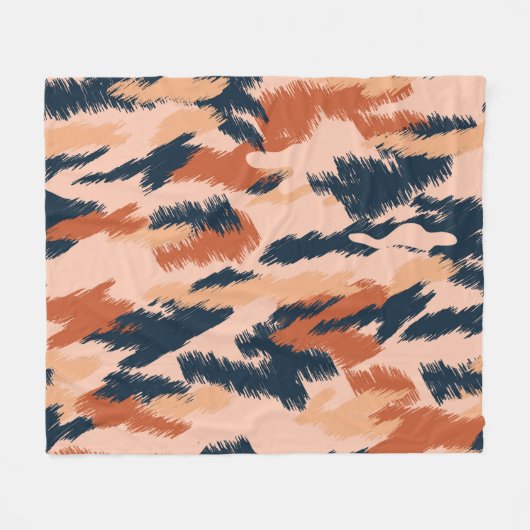Camouflage Abstract:  naadloos behang. Fleece Deken (Voorkant (Horizontaal))