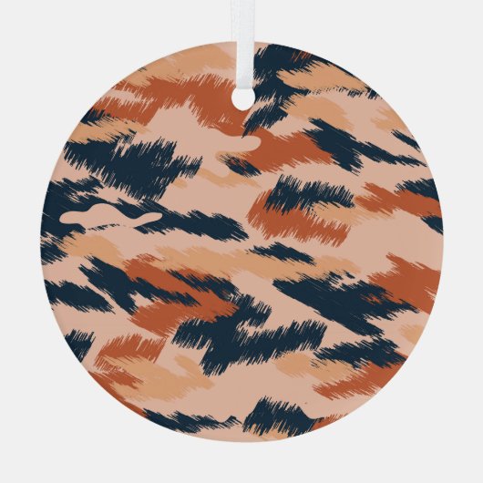 Camouflage Abstract:  naadloos behang. Glas Ornament (Achterkant)