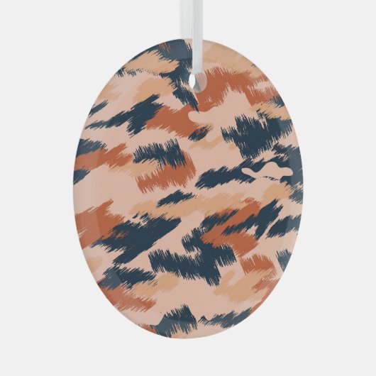 Camouflage Abstract:  naadloos behang. Glas Ornament (Voorkant Rechts)