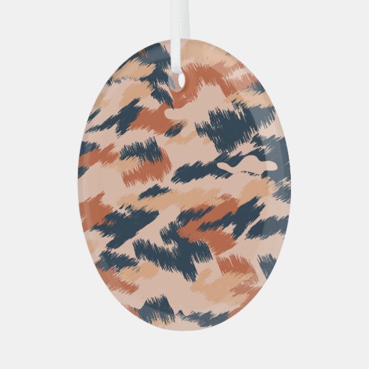 Camouflage Abstract: naadloos behang. Glas Ornament (Voorkant links)