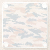 Camouflage Abstract:  naadloos behang. Glazen Onderzetter (Achterkant)