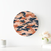 Camouflage Abstract: naadloos behang. Grote Klok (Huis)