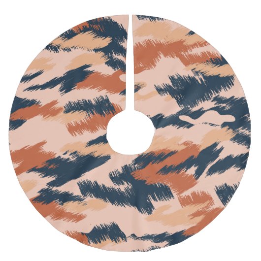 Camouflage Abstract:  naadloos behang. Kerstboom Rok (Voorkant)