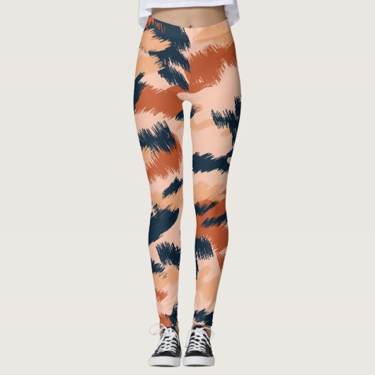 Camouflage Abstract: naadloos behang. Leggings (Voorkant)