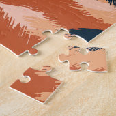 Camouflage Abstract:  naadloos behang. Legpuzzel (Zijkant)